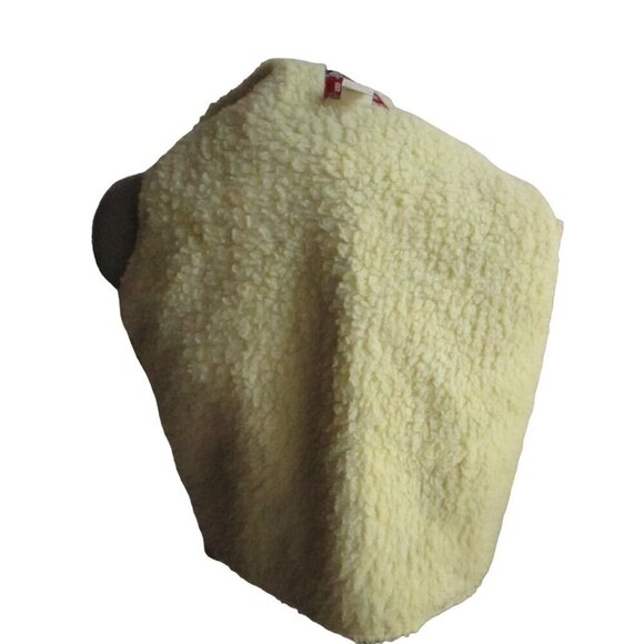 Medium Vintage 80's Big Smith Raw Denim Rancher Vest Sherpa Made In USA - Picture 4 of 7